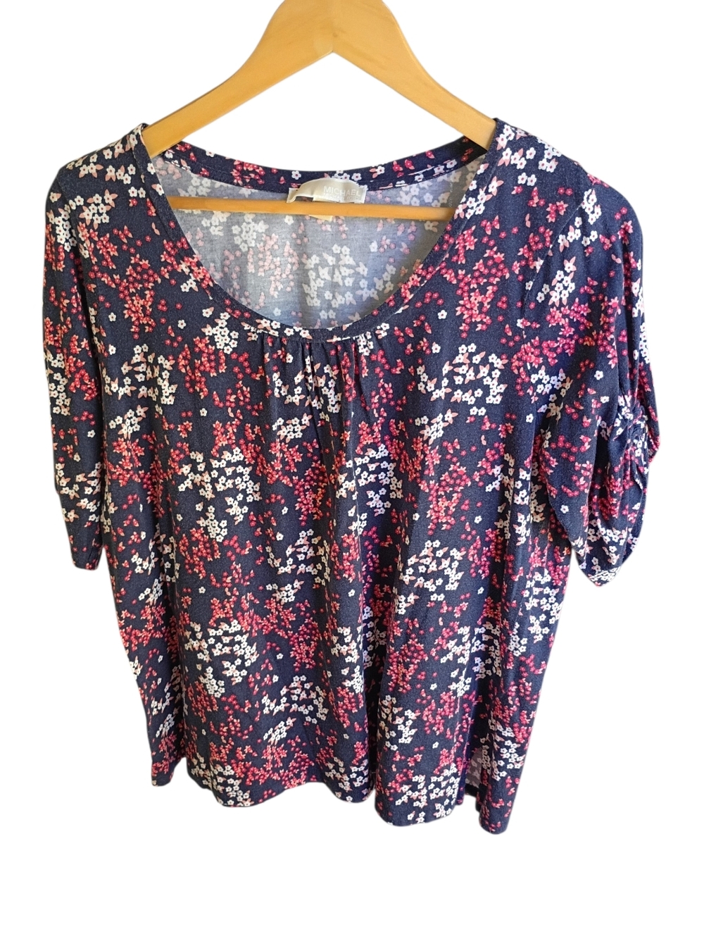 Michael Michael Kors Colorful Floral Blouse Size Large